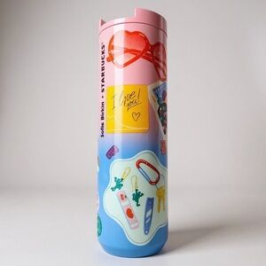 Starbucks Vibrant Pink and Blue Tumbler
